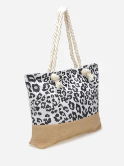 La Modeuse Grand sac cabas motif tacheté