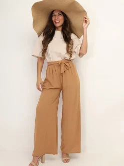 Hot La Modeuse Grande capeline en paille Taupe