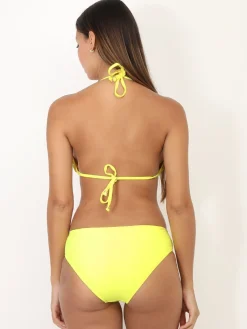 Sale La Modeuse Haut de bikini triangle Jaune