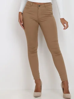 Online La Modeuse Jean slim et push-up basique Camel