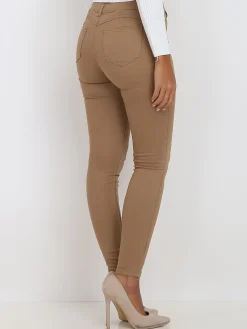 Online La Modeuse Jean slim et push-up basique Camel