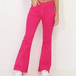 Clearance La Modeuse Jeans flare stretch Fuchsia