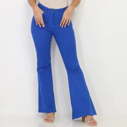 Discount La Modeuse Jeans flare stretch Bleu