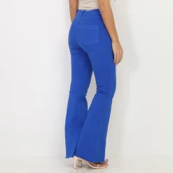 Discount La Modeuse Jeans flare stretch Bleu