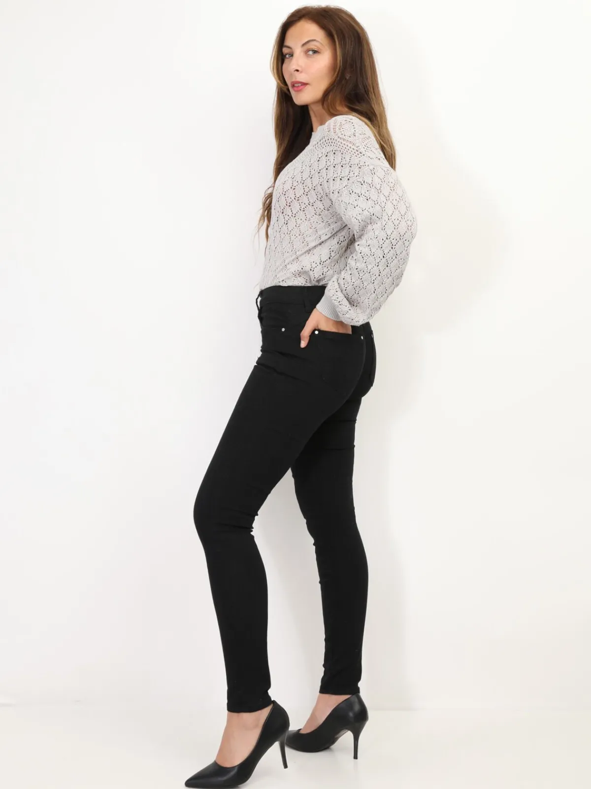 Best La Modeuse Jeans skinny push-Up Noir