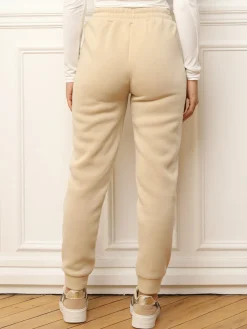 Discount La Modeuse Jogging classique à taille haute Beige
