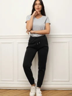 Discount La Modeuse Jogging classique à taille haute Noir