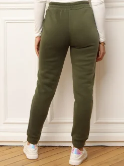 Best La Modeuse Jogging classique à taille haute Kaki
