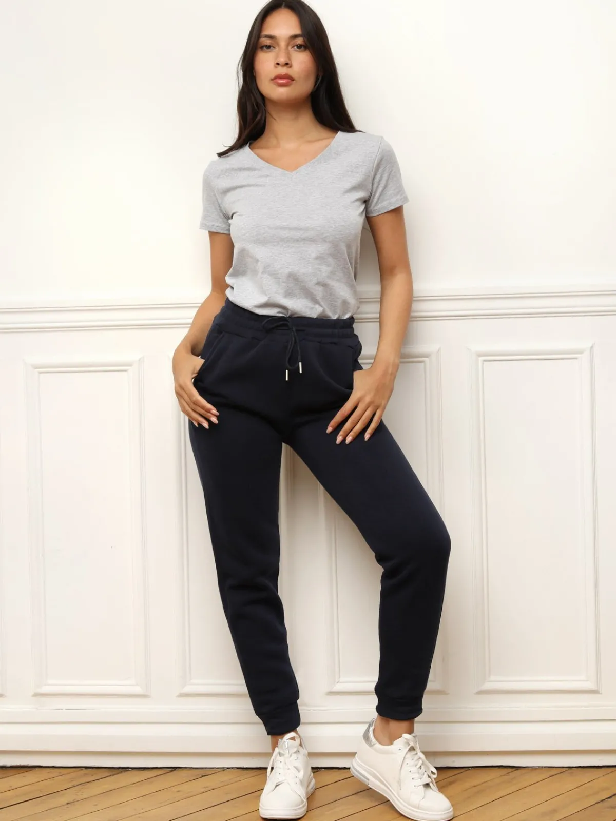 La Modeuse Jogging classique à taille haute BleuMarine
