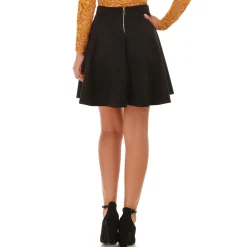 Best La Modeuse Jupe en suédine Noir