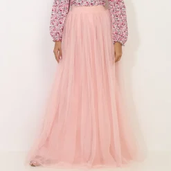 Clearance La Modeuse Jupe longue en tulle Rose