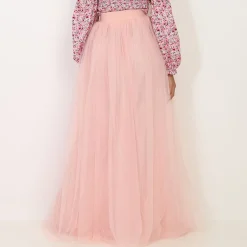 Clearance La Modeuse Jupe longue en tulle Rose