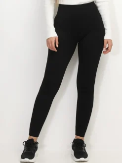 Hot La Modeuse Legging côtelé push-up Noir