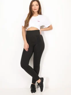 Clearance La Modeuse Legging taille haute et push-up Noir