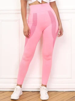 Online La Modeuse Legging taille haute et push-up RoseBonbon