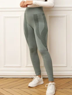 Discount La Modeuse Legging taille haute et push-up Kaki