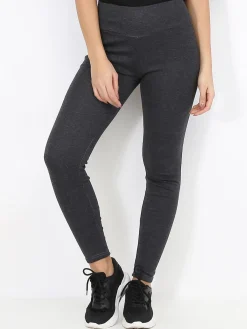 La Modeuse Legging taille haute stretch grisfoncé
