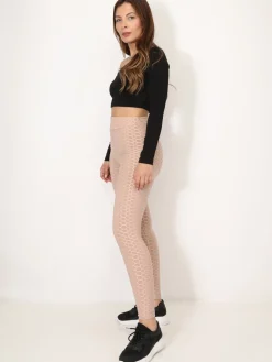 New La Modeuse Legging texturé effet push-up Beige