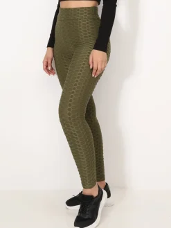 Sale La Modeuse Legging texturé effet push-up Kaki