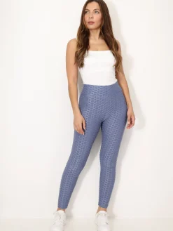 Best La Modeuse Legging texturé effet push-up Bleu