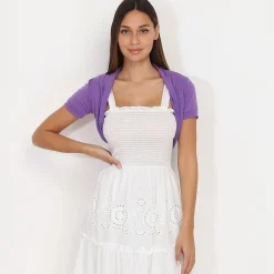 Discount La Modeuse Lot de 4 boléros basiques Multicolore