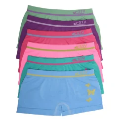 New La Modeuse Lot de 6 boxers filles pastelles Multicolore