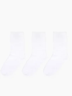 La Modeuse Lot de 3 paires de chaussettes Blanc