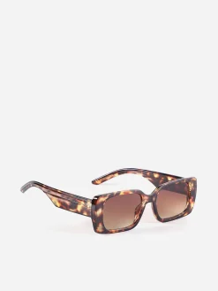 Best La Modeuse Lunettes de soleil écaillé rectangulaires Marron