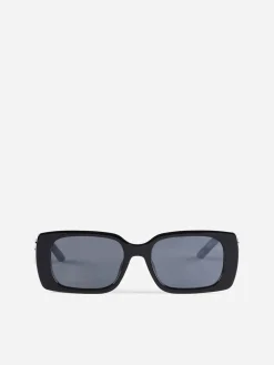 Online La Modeuse Lunettes de soleil rectangulaires Noir