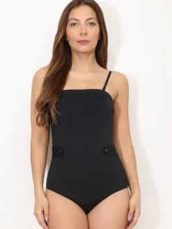 La Modeuse Maillot 1 pièce style rétro Noir