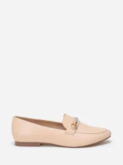 Sale La Modeuse Mocassins  à bride strass Taupe