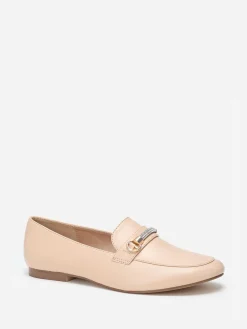 Sale La Modeuse Mocassins  à bride strass Taupe