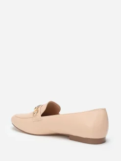 Sale La Modeuse Mocassins  à bride strass Taupe