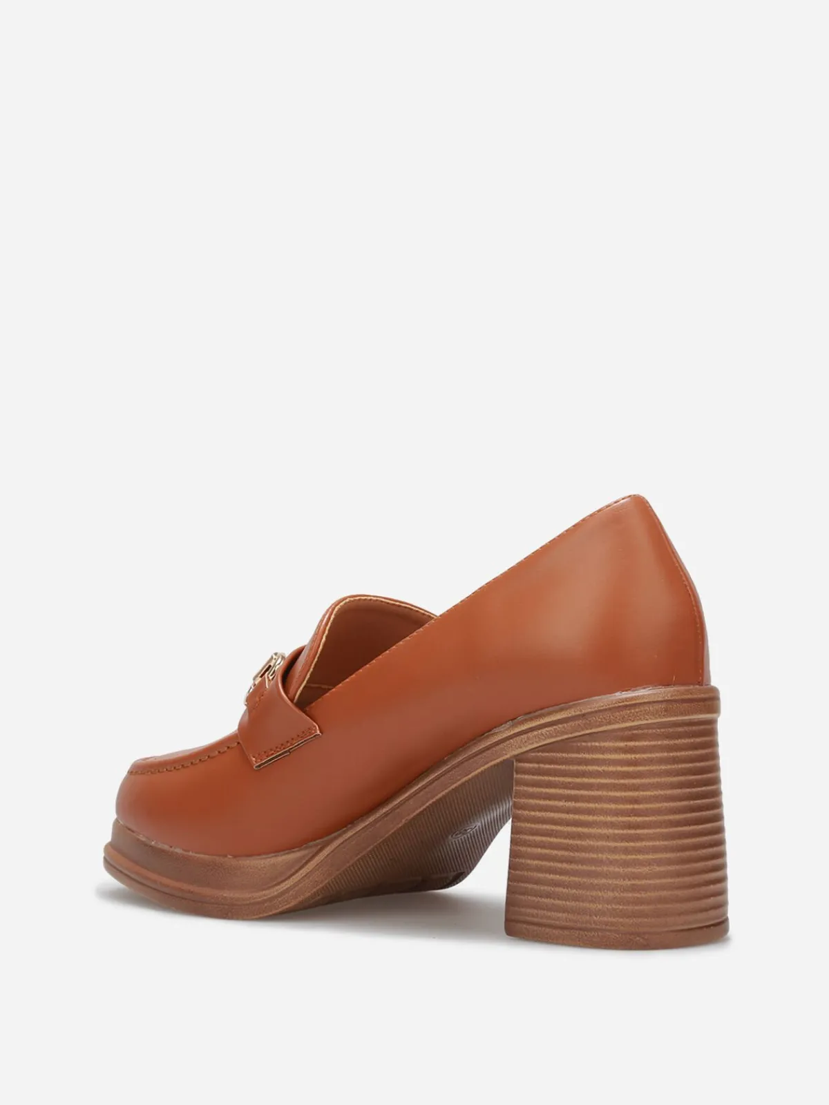 Clearance La Modeuse Mocassins à talon et mors Camel