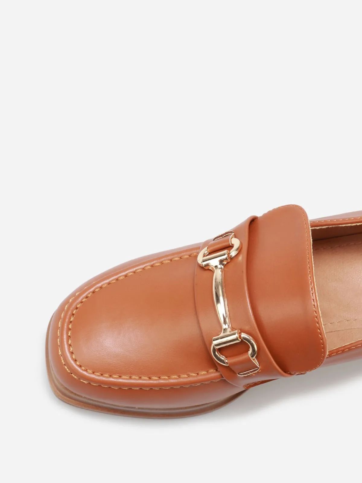 Clearance La Modeuse Mocassins à talon et mors Camel