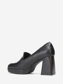 Clearance La Modeuse Mocassins à talon trapèze Noir
