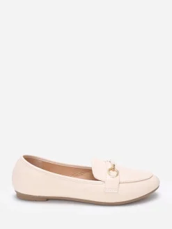 Clearance La Modeuse Mocassins arrondis  à bride Beige