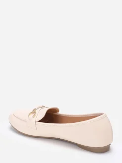 Clearance La Modeuse Mocassins arrondis  à bride Beige