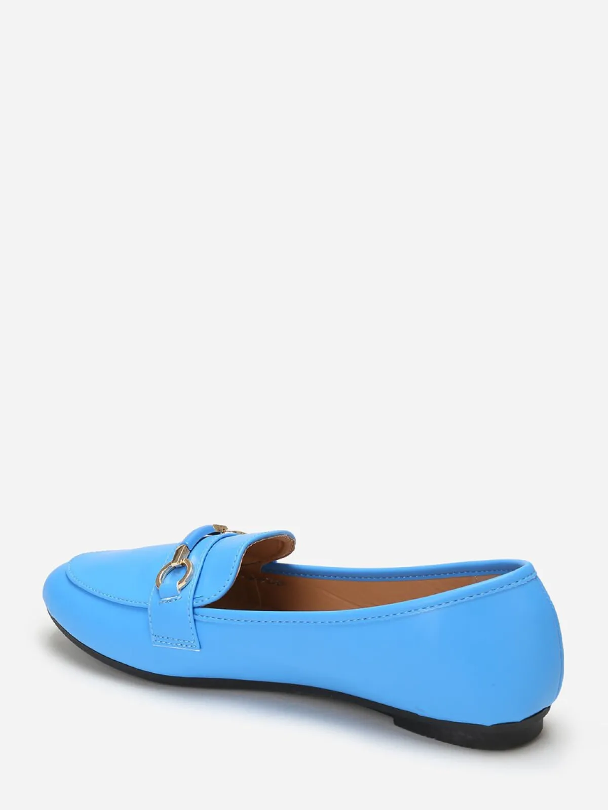 Clearance La Modeuse Mocassins arrondis à bride Bleu