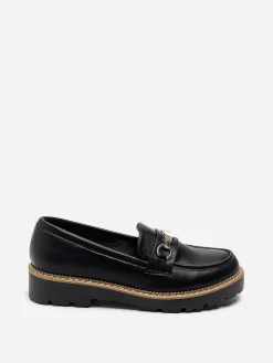 New La Modeuse Mocassins avec mors à strass Noir