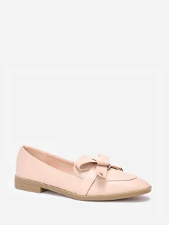 La Modeuse Mocassins  avec n艙ud en simili Beige
