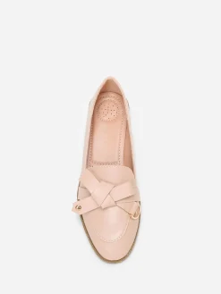 La Modeuse Mocassins  avec n艙ud en simili Beige