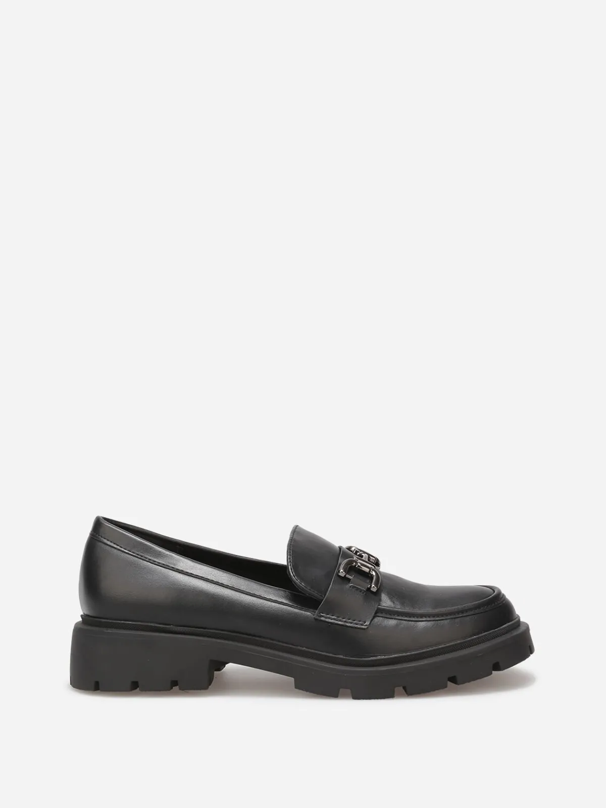 Discount La Modeuse Mocassins chunky à boucle Noir