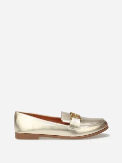 Outlet La Modeuse Mocassins classiques à boucle e Doré