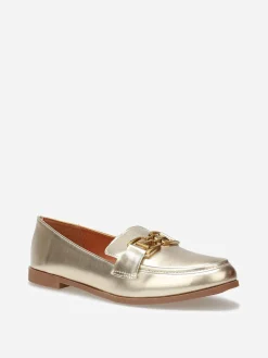 Outlet La Modeuse Mocassins classiques à boucle e Doré