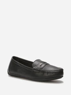 Discount La Modeuse Mocassins classiques en simili Noir