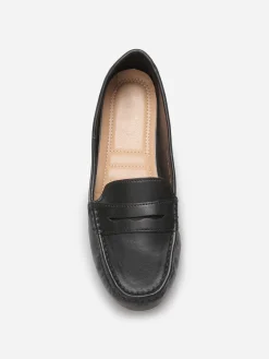 Discount La Modeuse Mocassins classiques en simili Noir