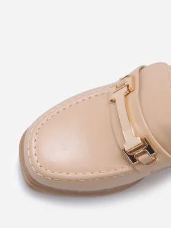 Sale La Modeuse Mocassins en simili à mors Taupe