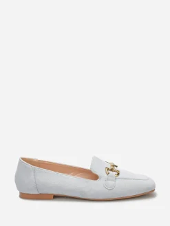 Sale La Modeuse Mocassins en suédine à bride Bleu