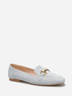 Sale La Modeuse Mocassins en suédine à bride Bleu